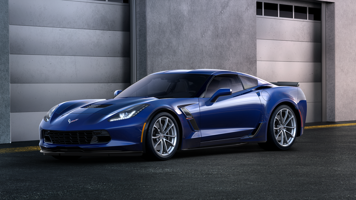 Custom car wrap on Chevrolet Corvette by NVS CUSTOMS in Wilmington, showcasing sleek design and expert craftsmanship.