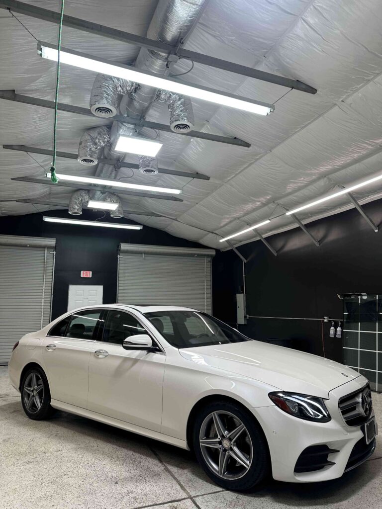 2017 Mercedes E300 before NVS Customs - Window Tinting