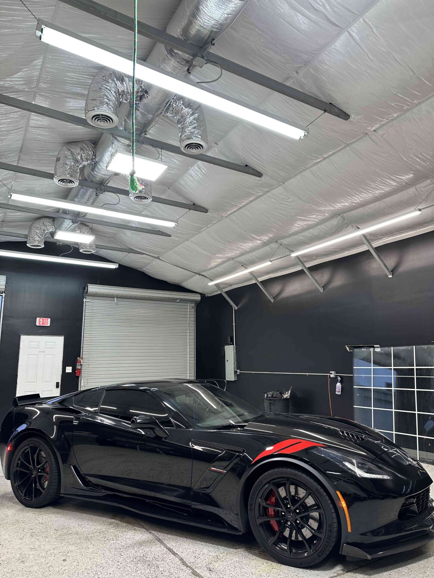 Corvette after tinting by NVS Customs - Wilmington.